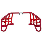 For YAMAHA  WARRIOR 350 YFM350X 1987-2004 Red Nerf Bars w/ Nets Aluminum