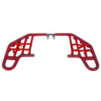 For YAMAHA  WARRIOR 350 YFM350X 1987-2004 Red Nerf Bars w/ Nets Aluminum
