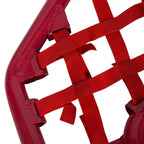 For YAMAHA  WARRIOR 350 YFM350X 1987-2004 Red Nerf Bars w/ Nets Aluminum