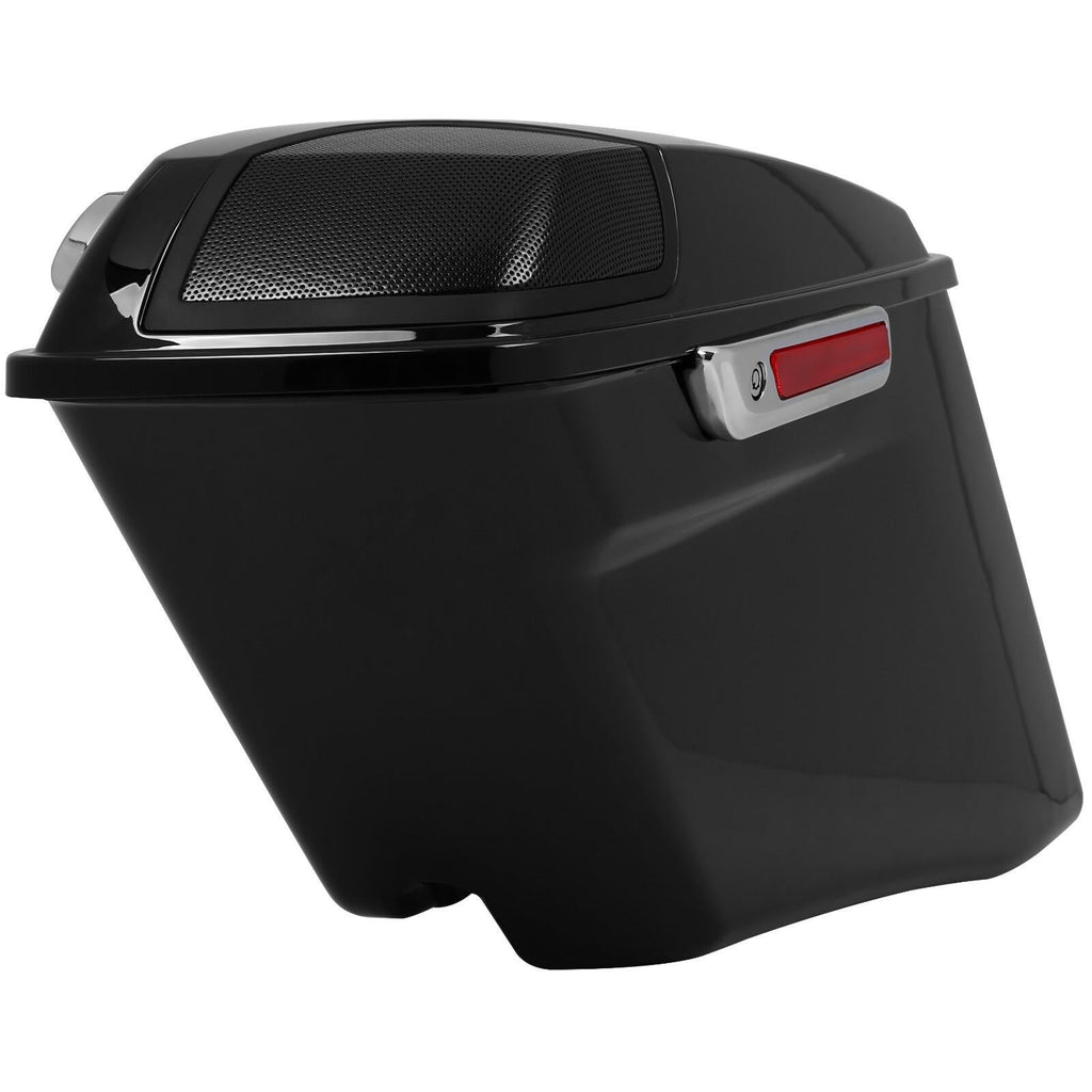 4" Stretched Hard SaddleBags 5x7 Speaker Lids For Harley Street Road Glide 2014+