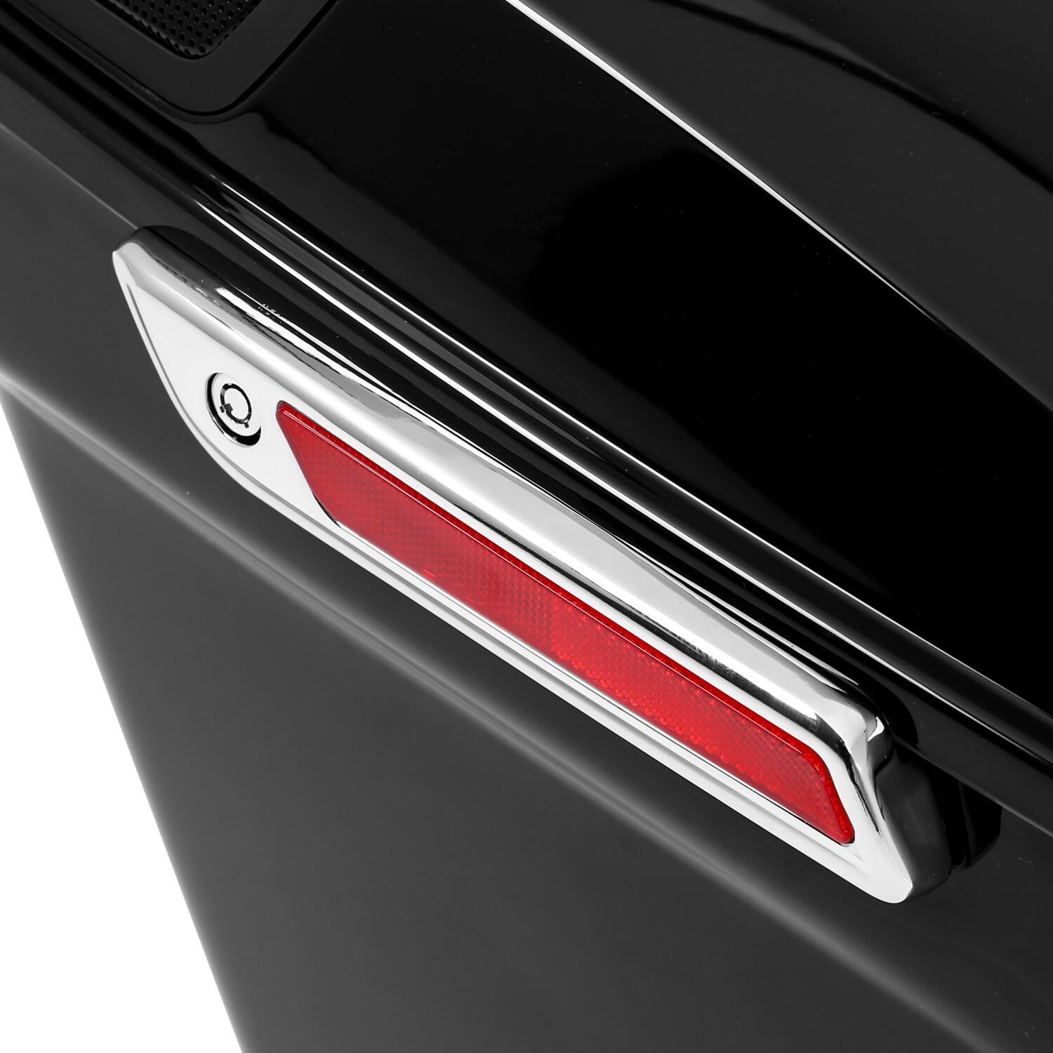 4" Stretched Hard SaddleBags 5x7 Speaker Lids For Harley Street Road Glide 2014+