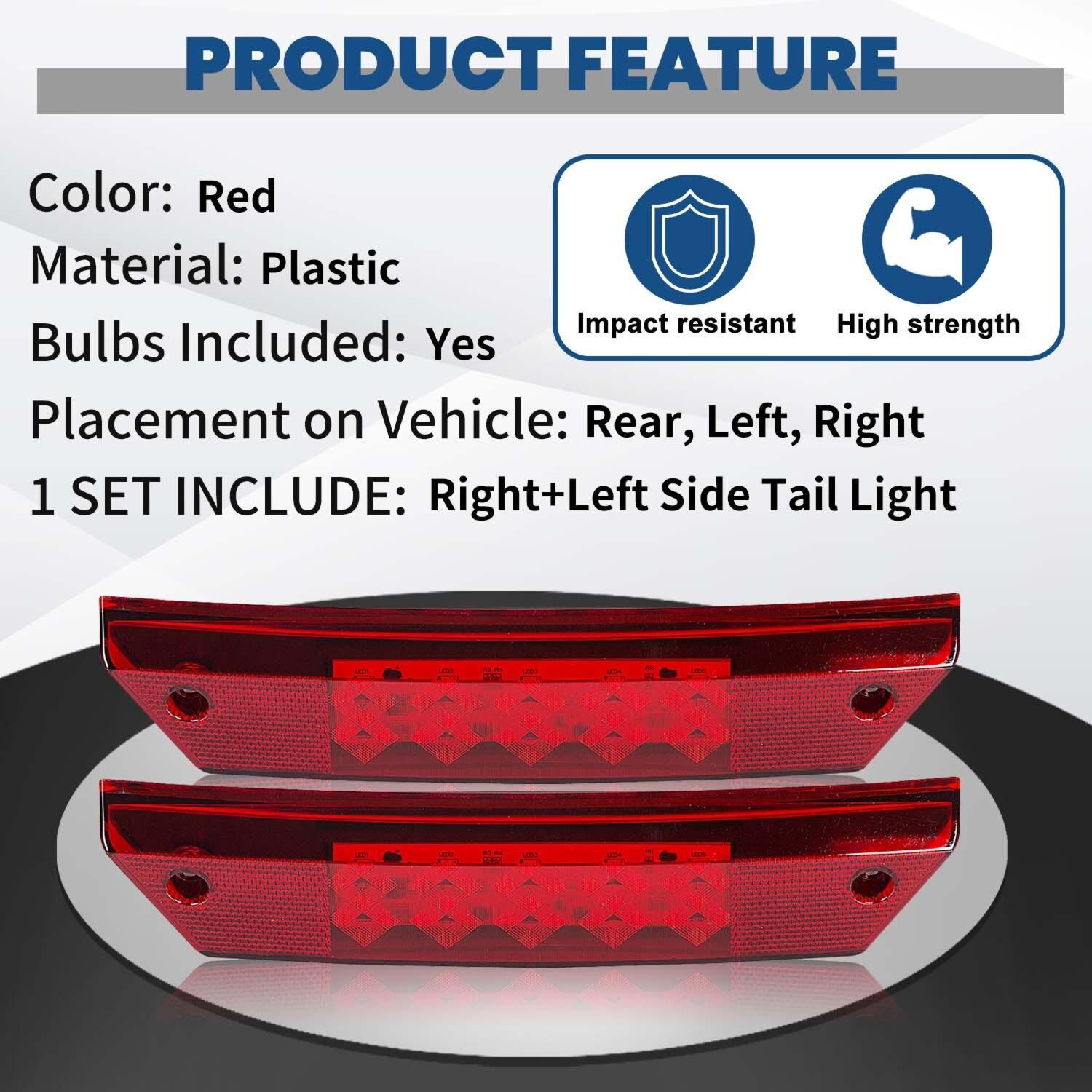 Pair Tail Light Left & Right for Polaris 2009-16 Ranger 500 700 800 900 2411099