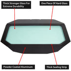 Full Glass Windshield Black W/O wiper For 2017-up Can Am Maverick X3