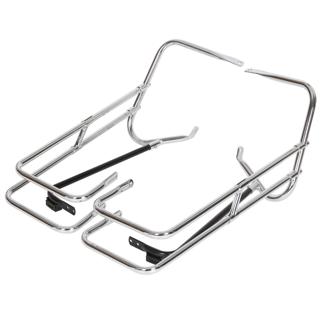 Saddle Bag Saddlebag Guard Rail Bracket For 97-08 Harley Road King Electra Glide