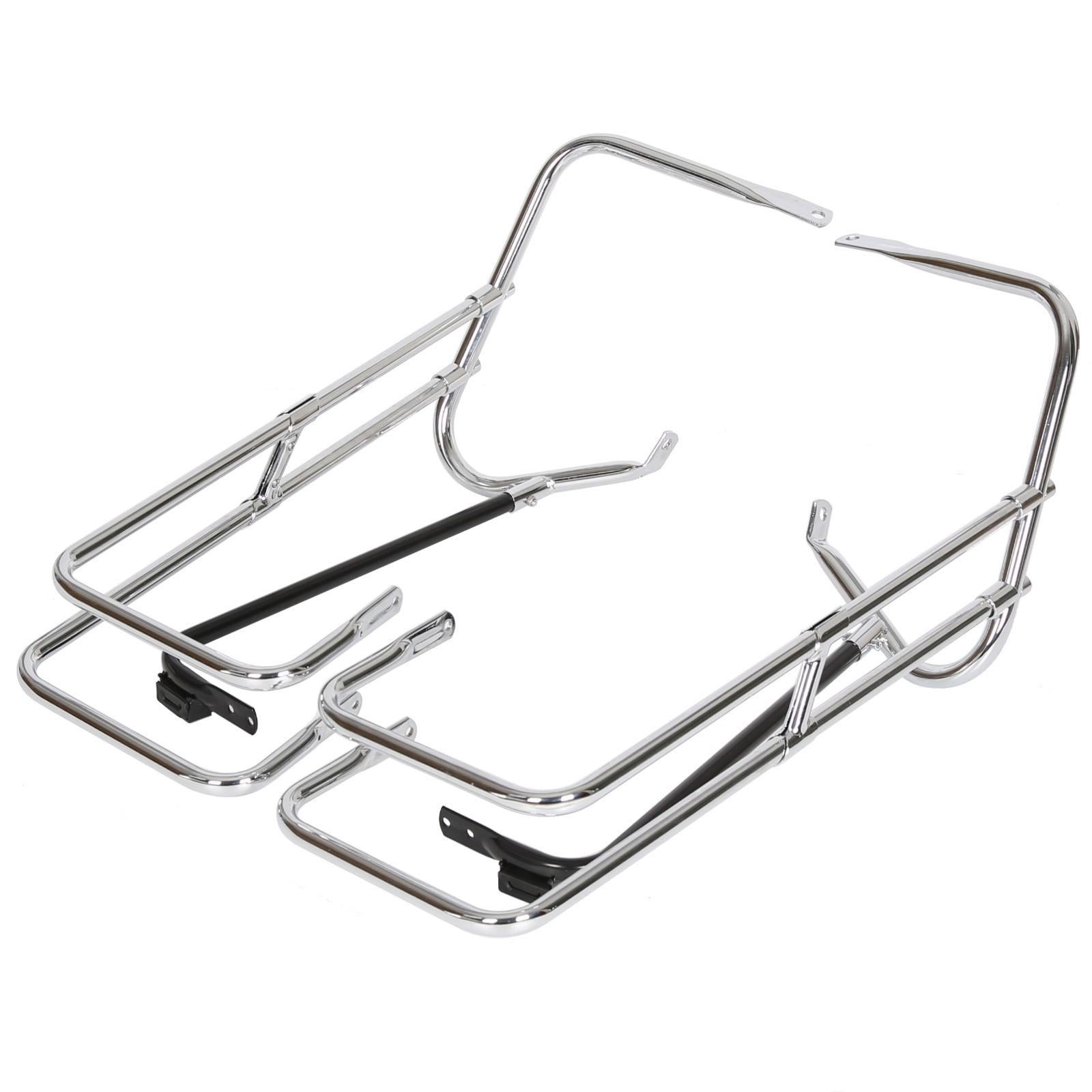 Saddle Bag Saddlebag Guard Rail Bracket For 97-08 Harley Road King Electra Glide