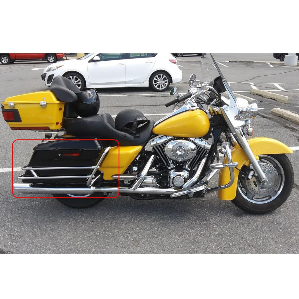 Saddle Bag Saddlebag Guard Rail Bracket For 97-08 Harley Road King Electra Glide