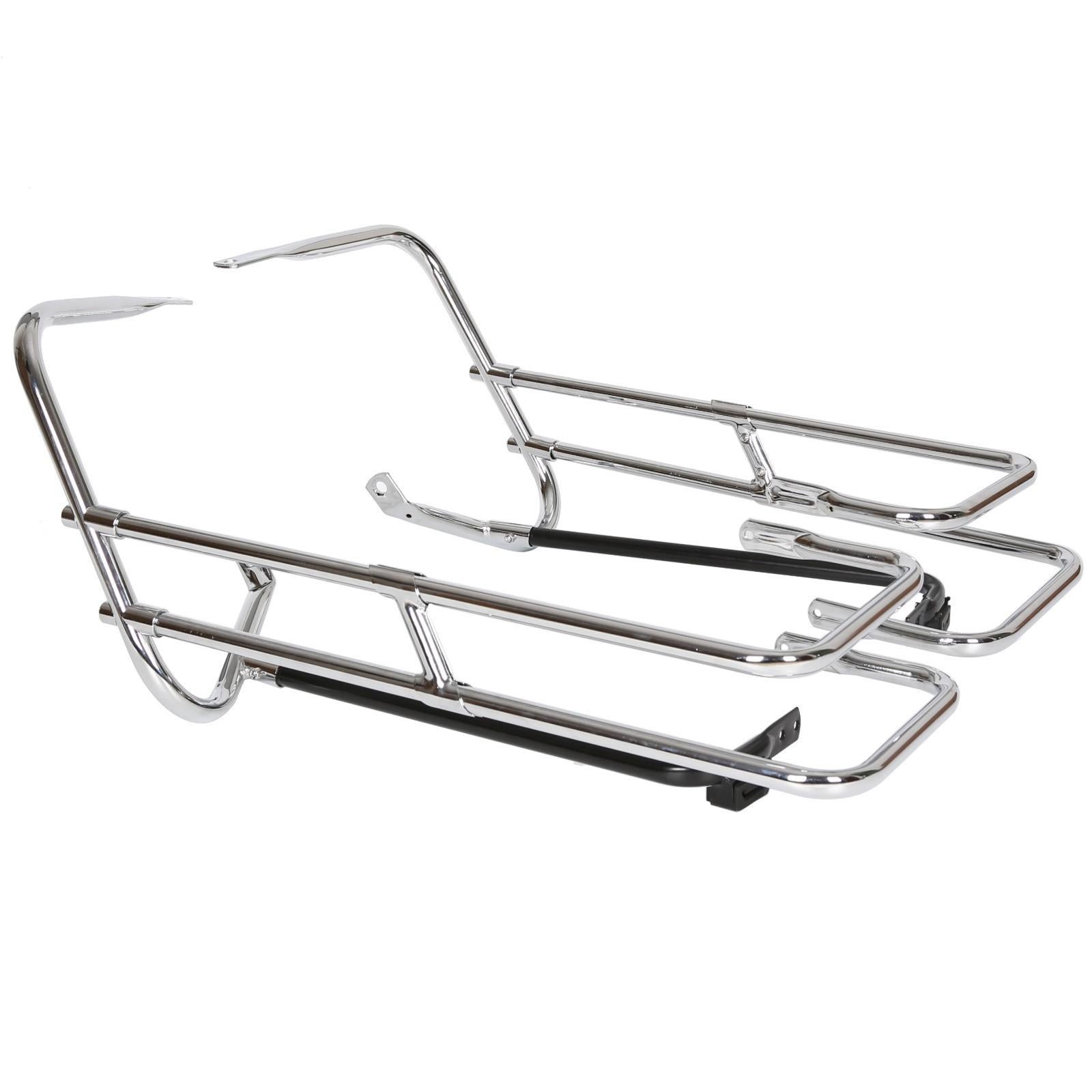 Saddle Bag Saddlebag Guard Rail Bracket For 97-08 Harley Road King Electra Glide