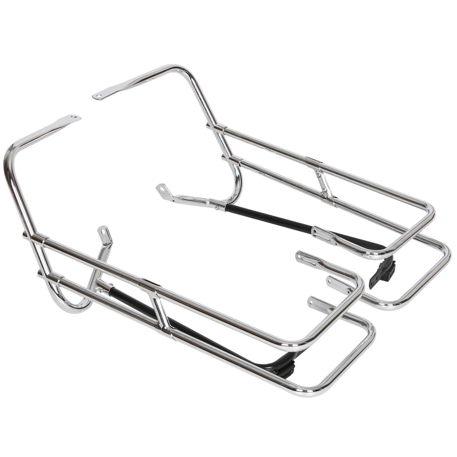 Saddle Bag Saddlebag Guard Rail Bracket For 97-08 Harley Road King Electra Glide