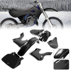 Black Restyle Plastic Kit Fairing Bodywork For KAWASAKI KX125 KX250 1999-2002