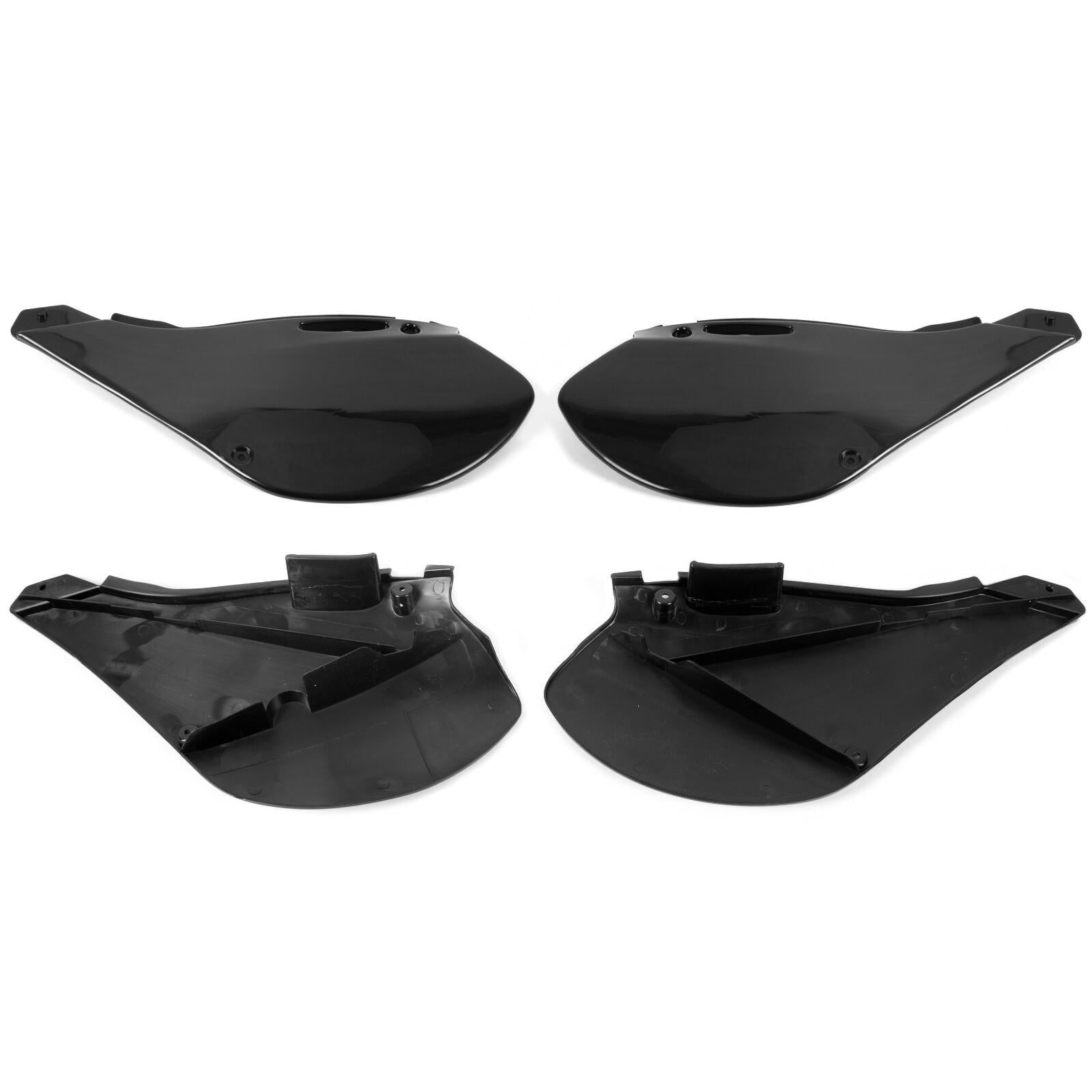 Black Restyle Plastic Kit Fairing Bodywork For KAWASAKI KX125 KX250 1999-2002
