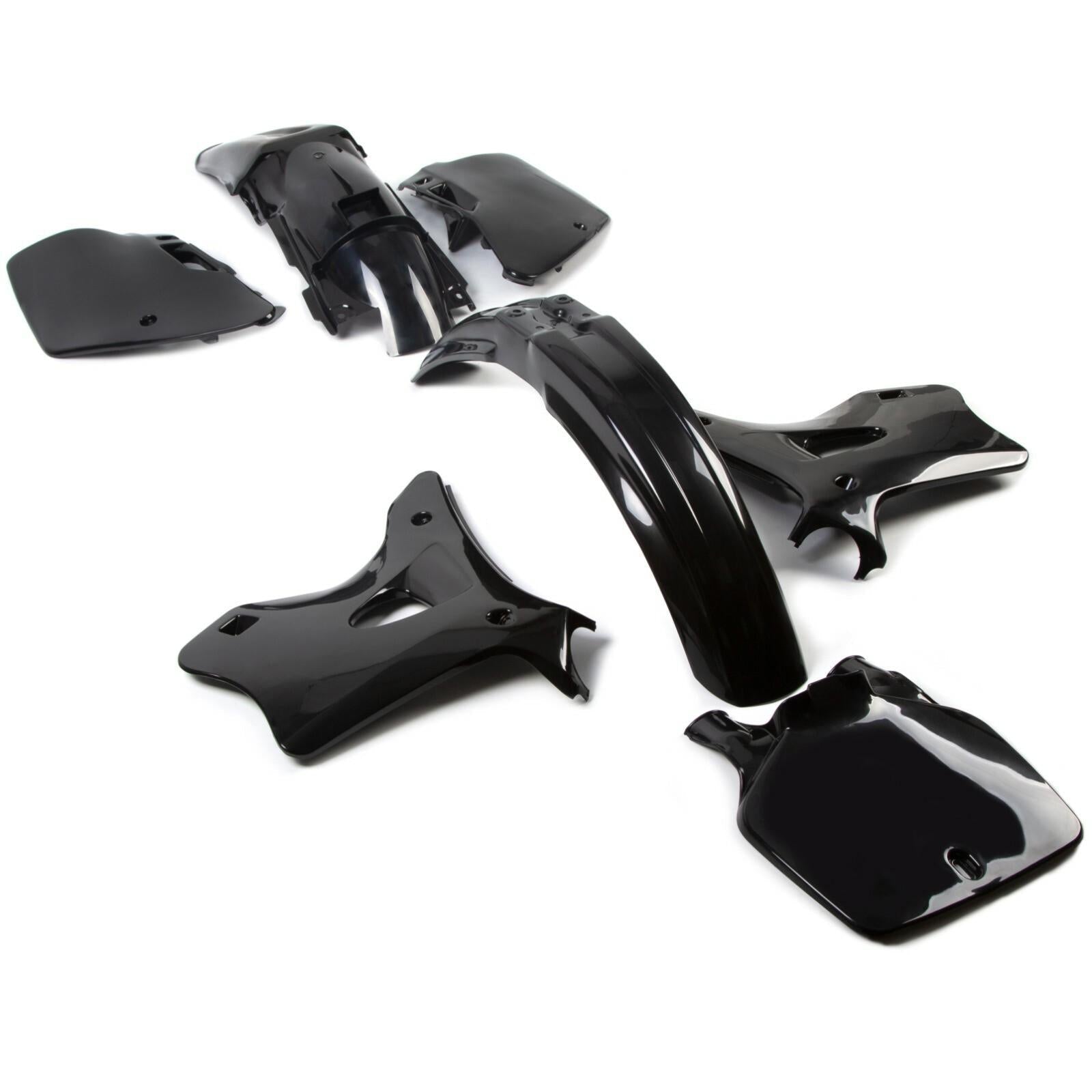 Black Complete Plastic Bodywork kit For KAWASAKI KX125 KX250 1994 1995 1996-1998