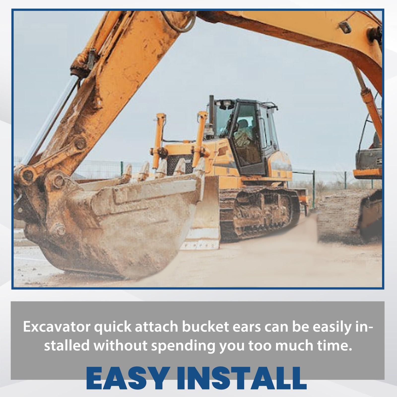 For John Deere 50G 50D Bucket MINI Excavator 60D 60G Quick Change Attachment Ear