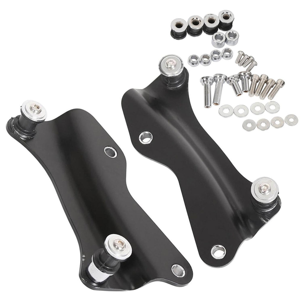 Black 4 Point Docking Hardware Kit For 2014-2025 2018 Harley Street Road Glide