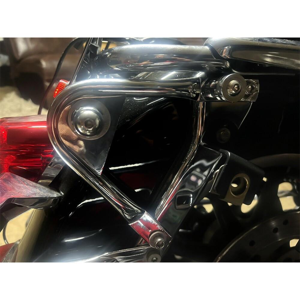 Quick Detach 2 up Luggage Trunk Rack + Docking Kits For Harley 97-08 Touring