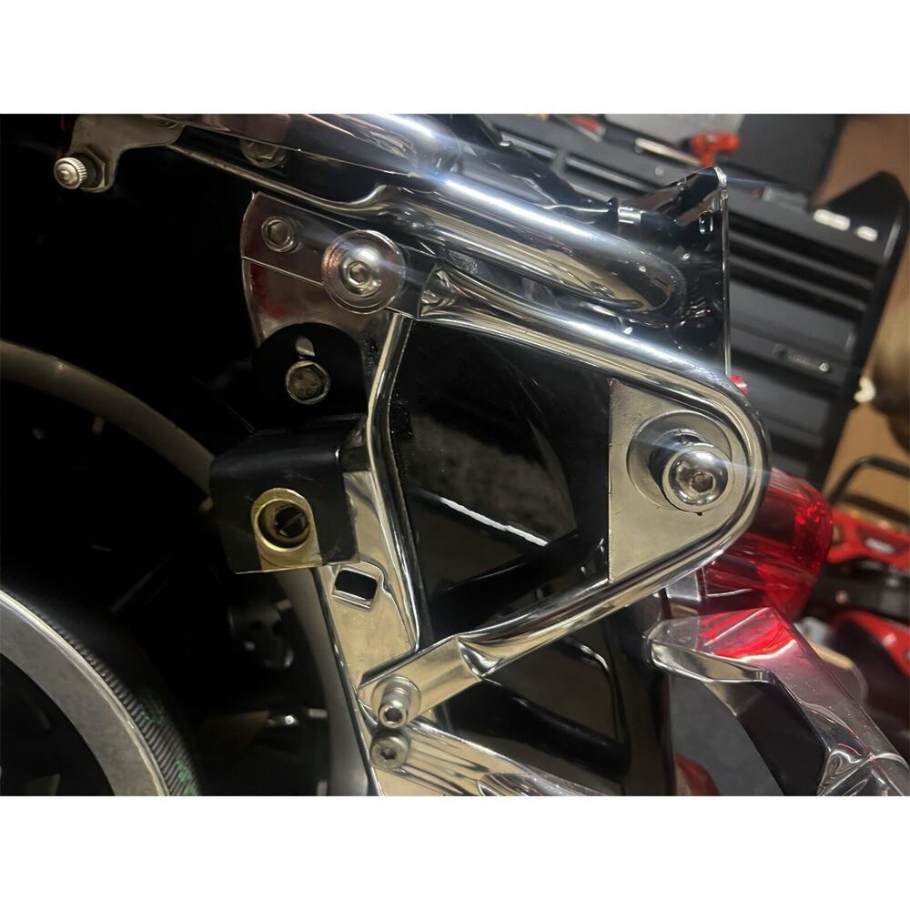 Quick Detach 2 up Luggage Trunk Rack + Docking Kits For Harley 97-08 Touring