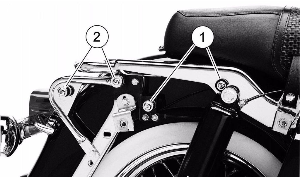 Quick Detach 2 up Luggage Trunk Rack + Docking Kits For Harley 97-08 Touring