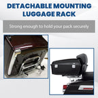Quick Detach 2 up Luggage Trunk Rack + Docking Kits For Harley 97-08 Touring