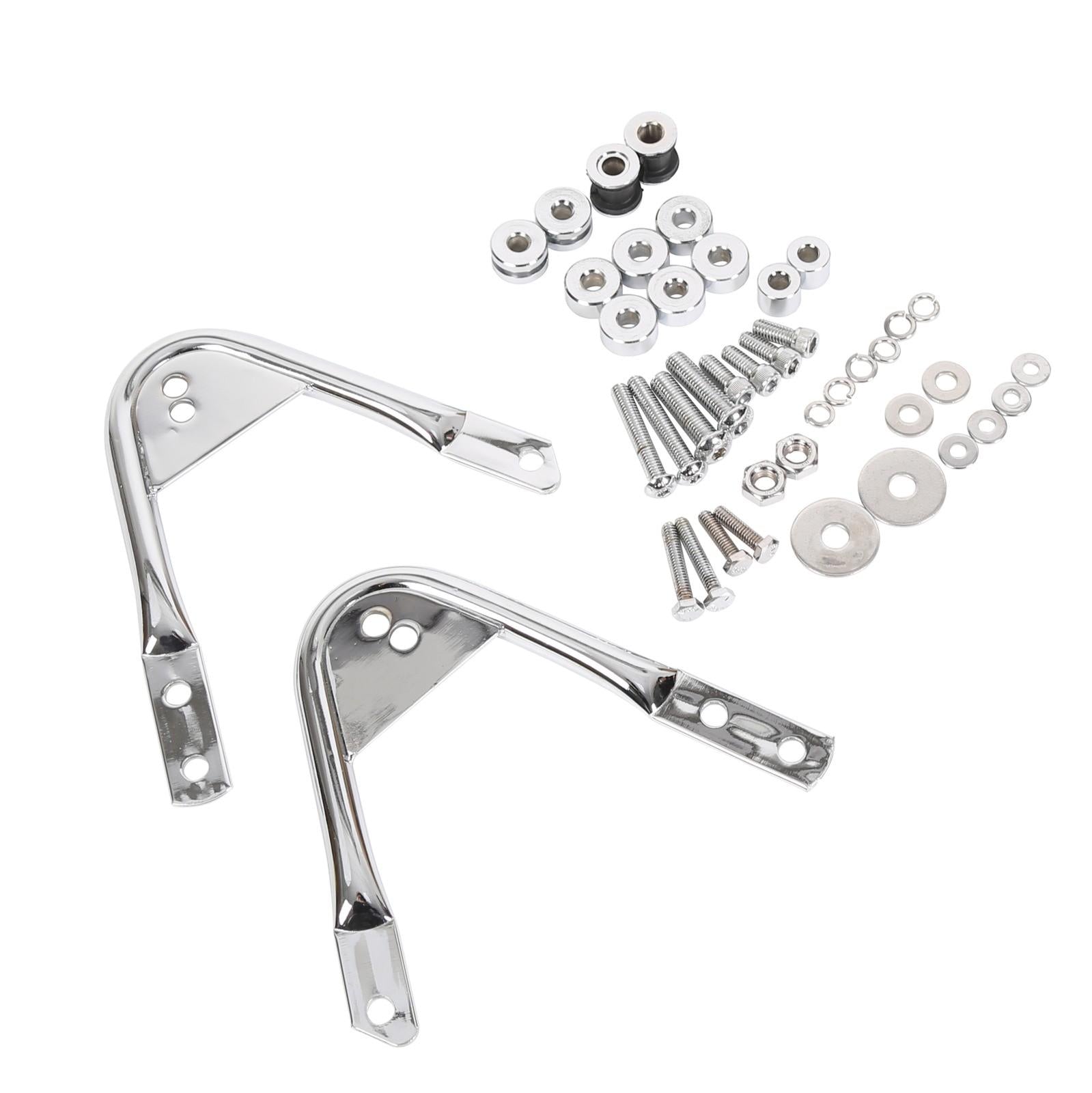 Quick Detach 2 up Luggage Trunk Rack + Docking Kits For Harley 97-08 Touring