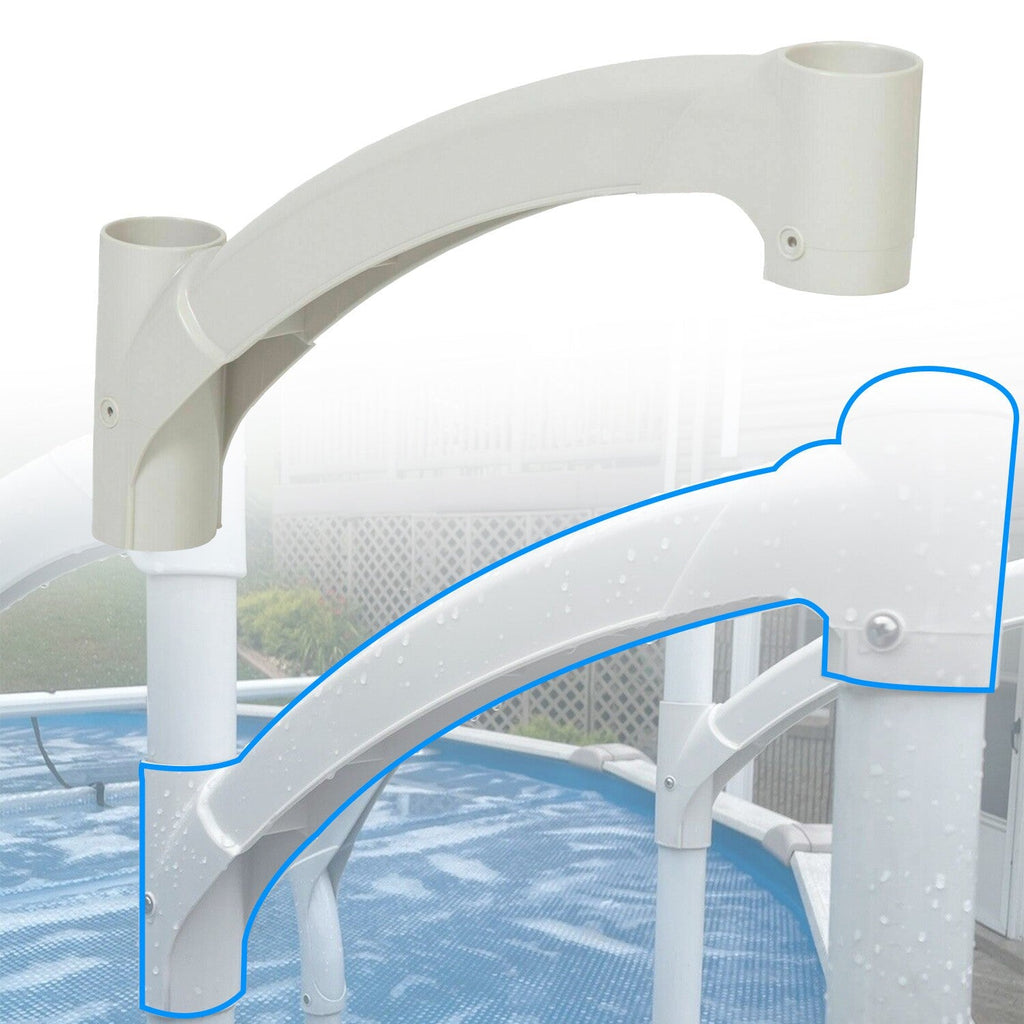 Short Handrail For Above Ground BiltMor Swimming Pool Step White New 1PC