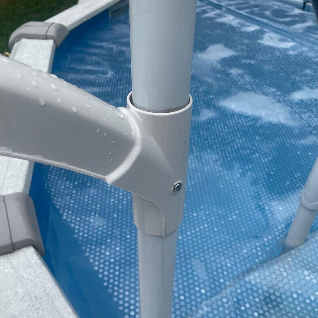 Short Handrail For Above Ground BiltMor Swimming Pool Step White New 1PC