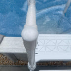 Short Handrail For Above Ground BiltMor Swimming Pool Step White New 1PC