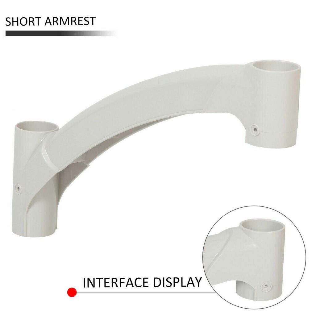 Short Handrail For Above Ground BiltMor Swimming Pool Step White New 1PC