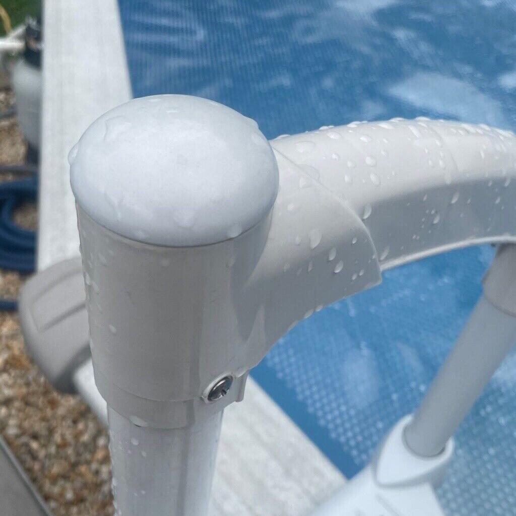 Short Handrail For Above Ground BiltMor Swimming Pool Step White New 1PC