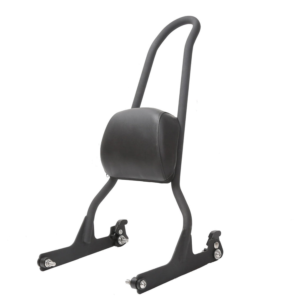 Detachable Tall Sissy Bar Upright Backrest Pad For Harley Softail 06-17 Fat Boy