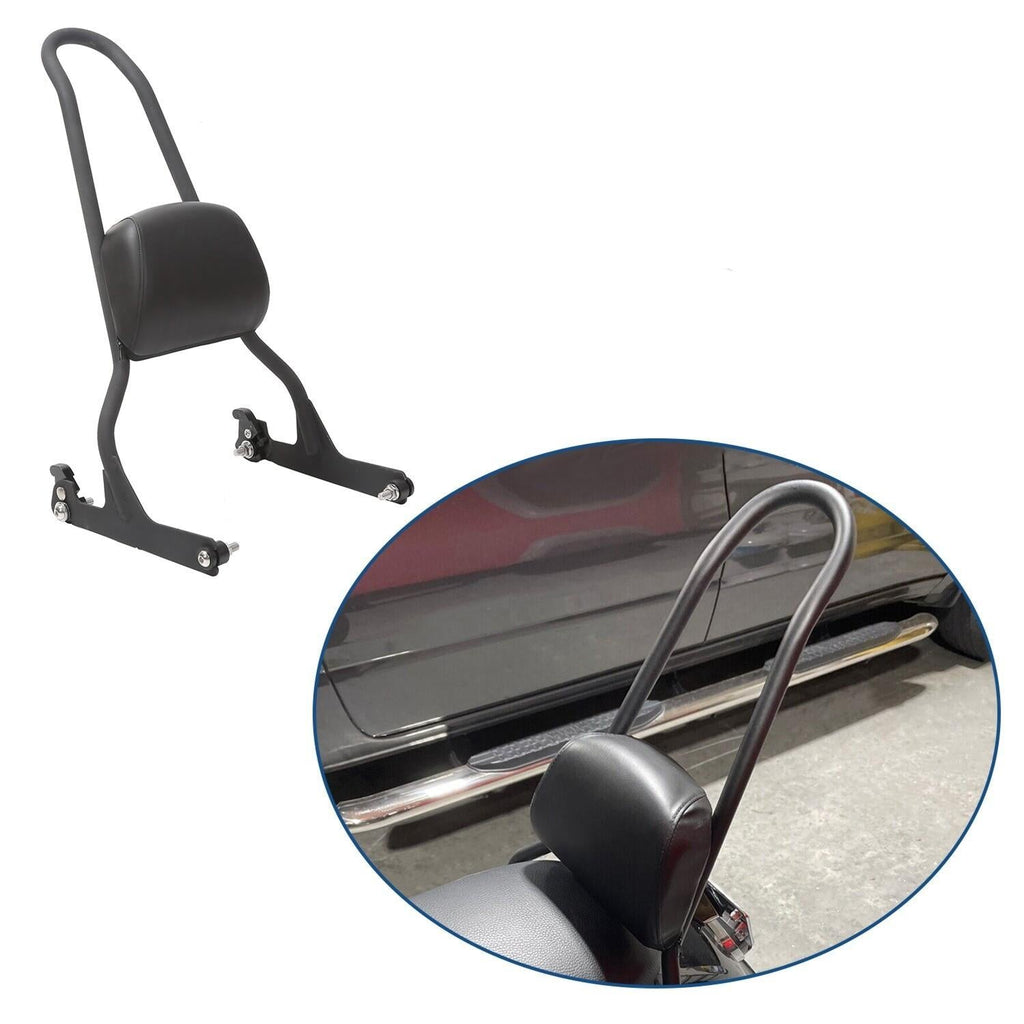 Detachable Tall Sissy Bar Upright Backrest Pad For Harley Softail 06-17 Fat Boy