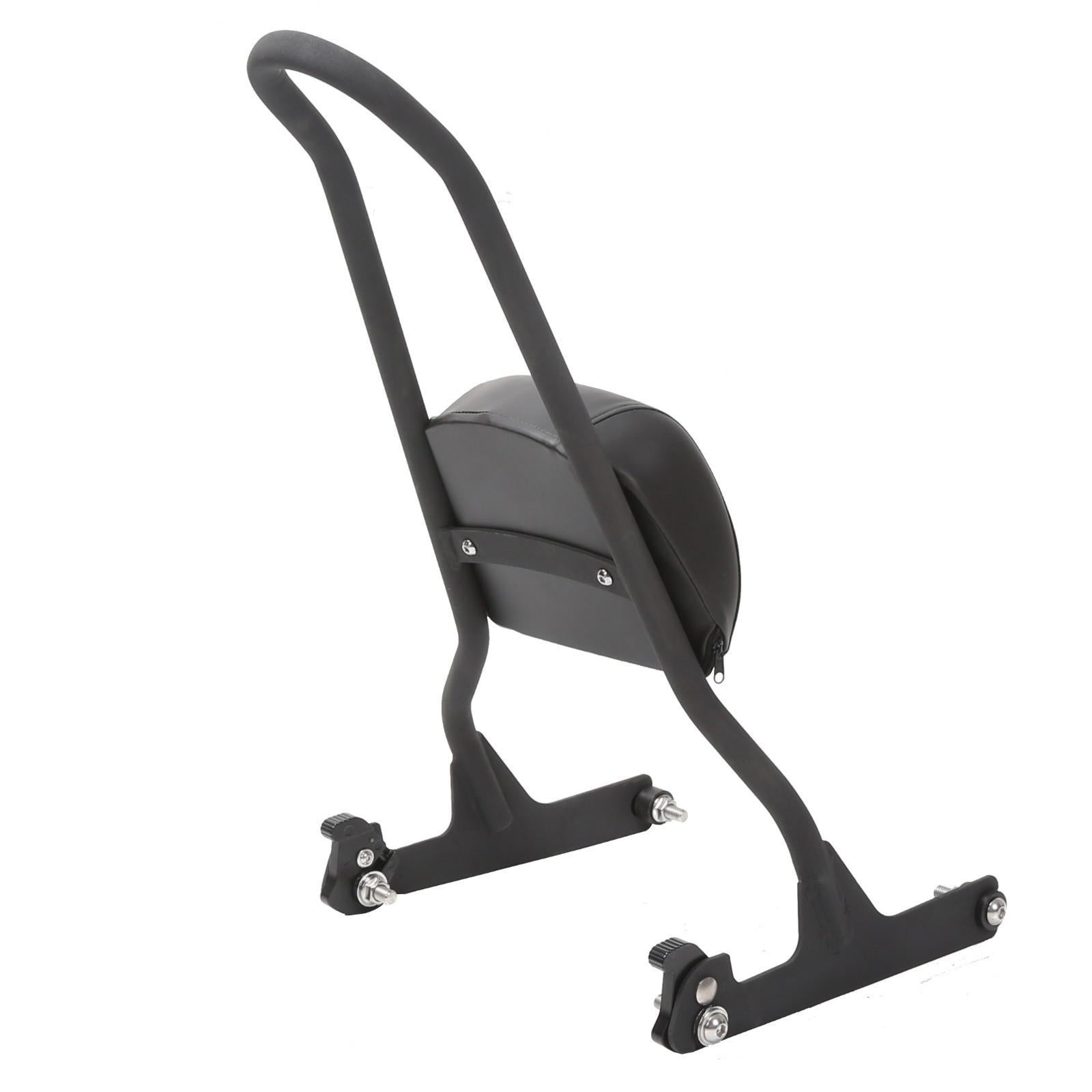 Detachable Tall Sissy Bar Upright Backrest Pad For Harley Softail 06-17 Fat Boy