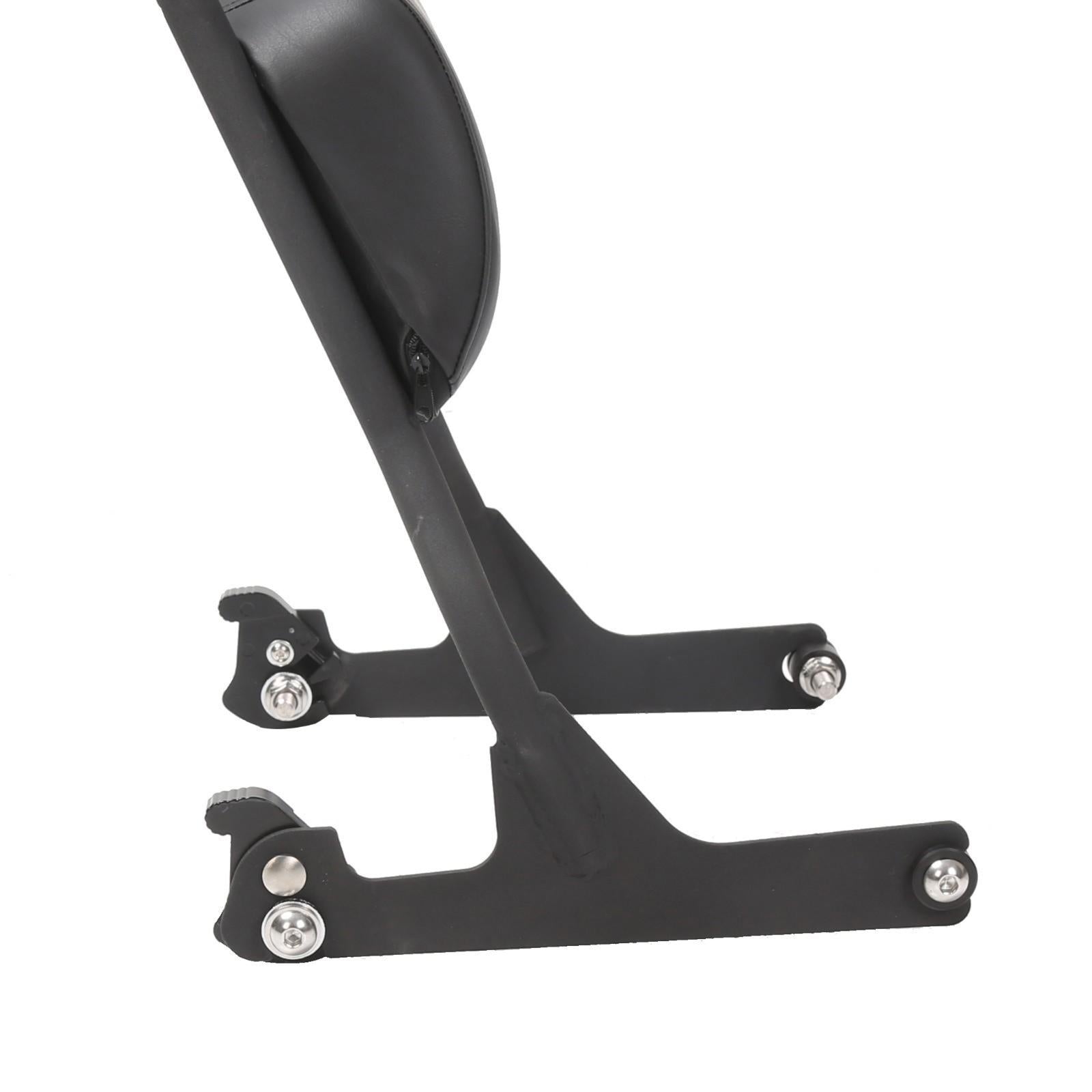 Detachable Tall Sissy Bar Upright Backrest Pad For Harley Softail 06-17 Fat Boy