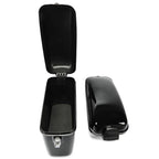 Vivid Black Large Hard Saddle Bag Trunk For Harley Dyna Honda Yamaha Accessories