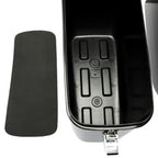 Vivid Black Large Hard Saddle Bag Trunk For Harley Dyna Honda Yamaha Accessories