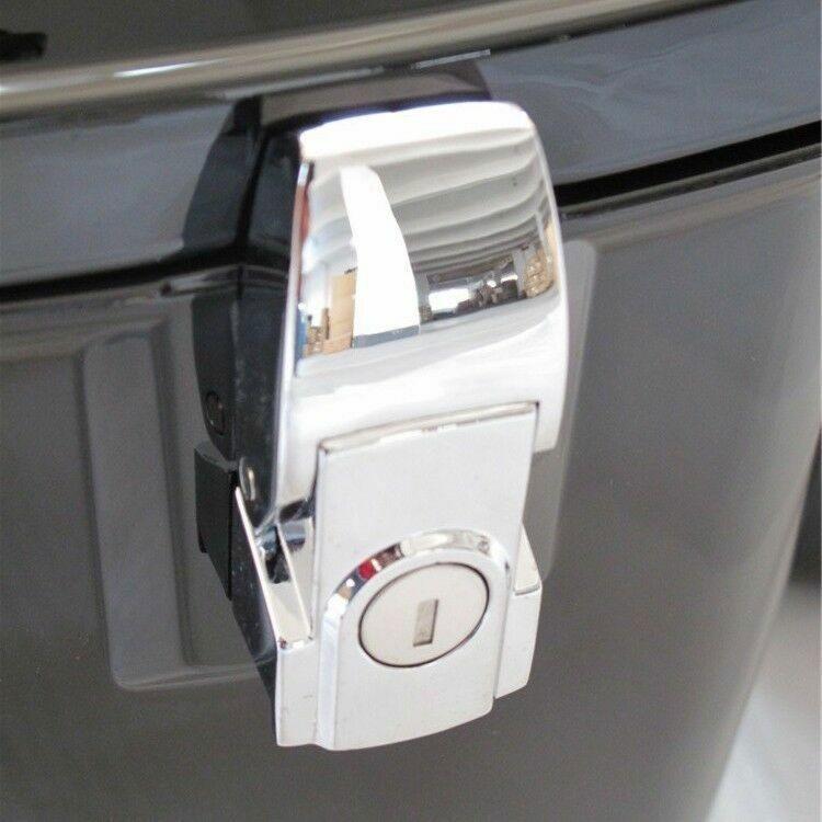 Vivid Black Large Hard Saddle Bag Trunk For Harley Dyna Honda Yamaha Accessories