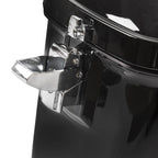 Vivid Black Large Hard Saddle Bag Trunk For Harley Dyna Honda Yamaha Accessories
