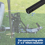800lb Motorcycle Scooter Carrier 2" Tow Receiver Trailer Hauler Hitch Mount Rack