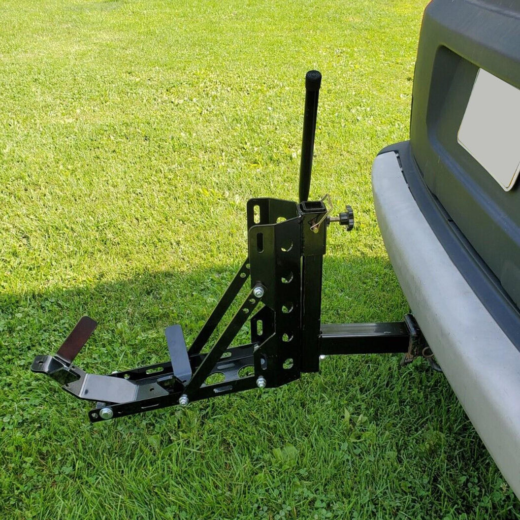 800lb Motorcycle Scooter Carrier 2" Tow Receiver Trailer Hauler Hitch Mount Rack