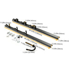 3-Place Weeder Trimmer Rack Holder for Enclosed Landscape Trailer Lockable