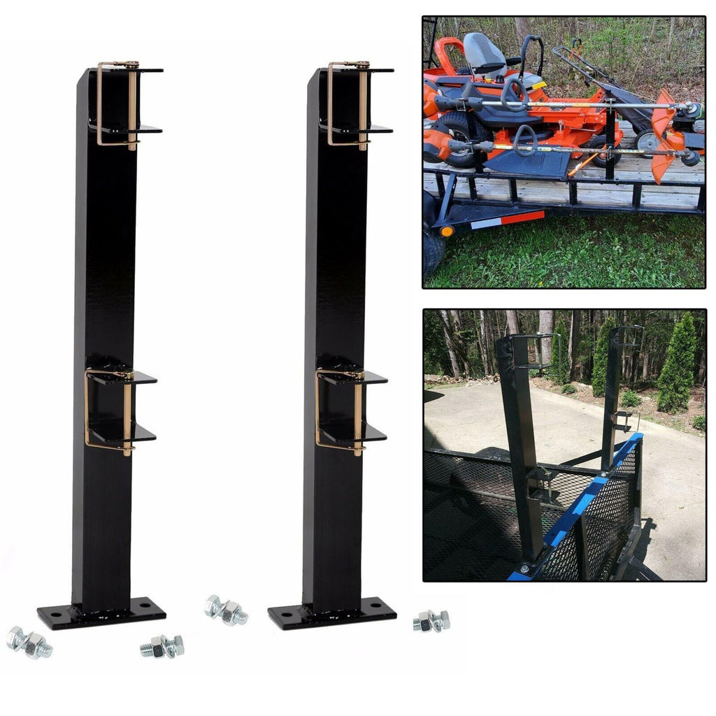 2 Place Weed Trimmer Rack Trim line Holder For Landscape Trailer Racks 4 Handles