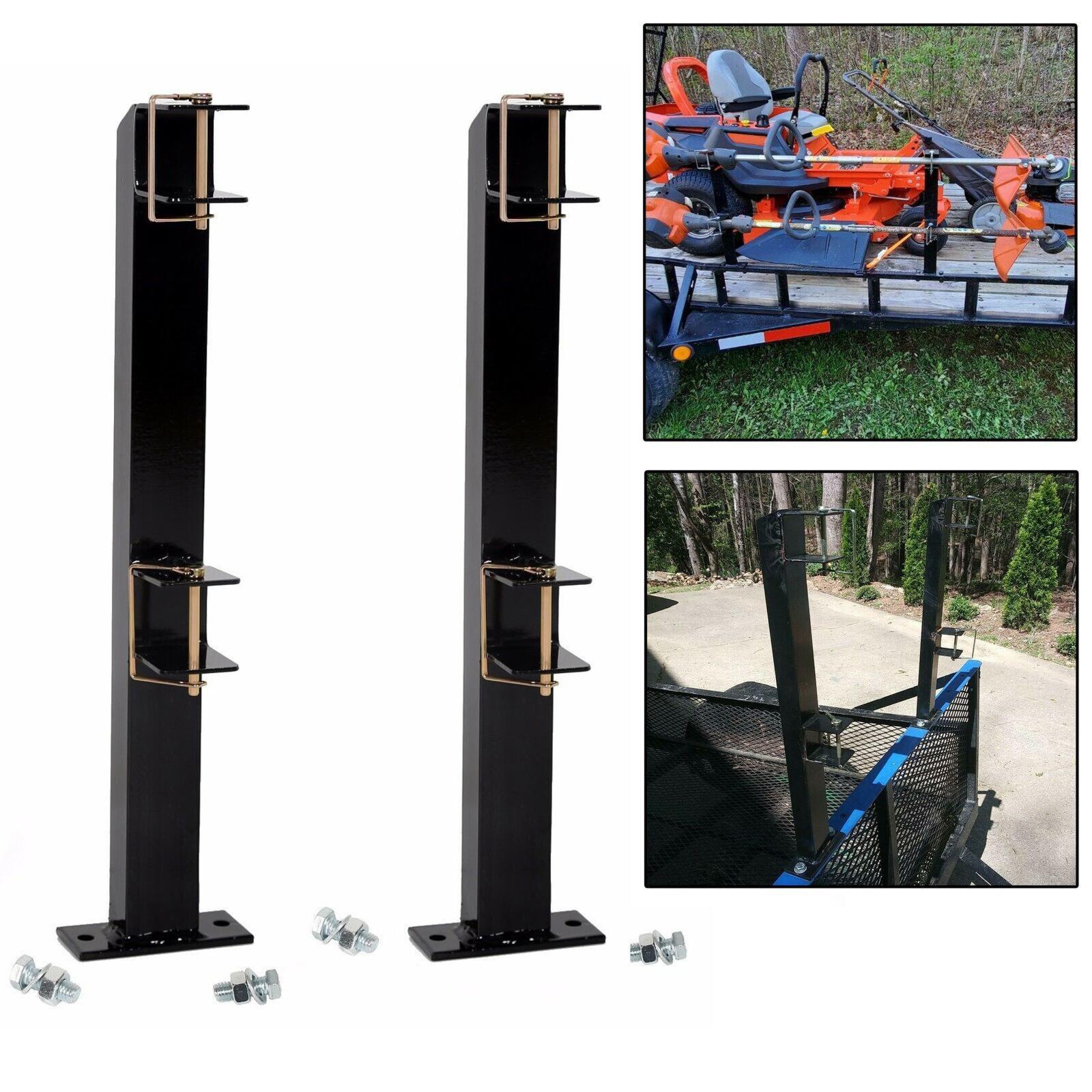 2 Place Weed Trimmer Rack Trim line Holder For Landscape Trailer Racks 4 Handles