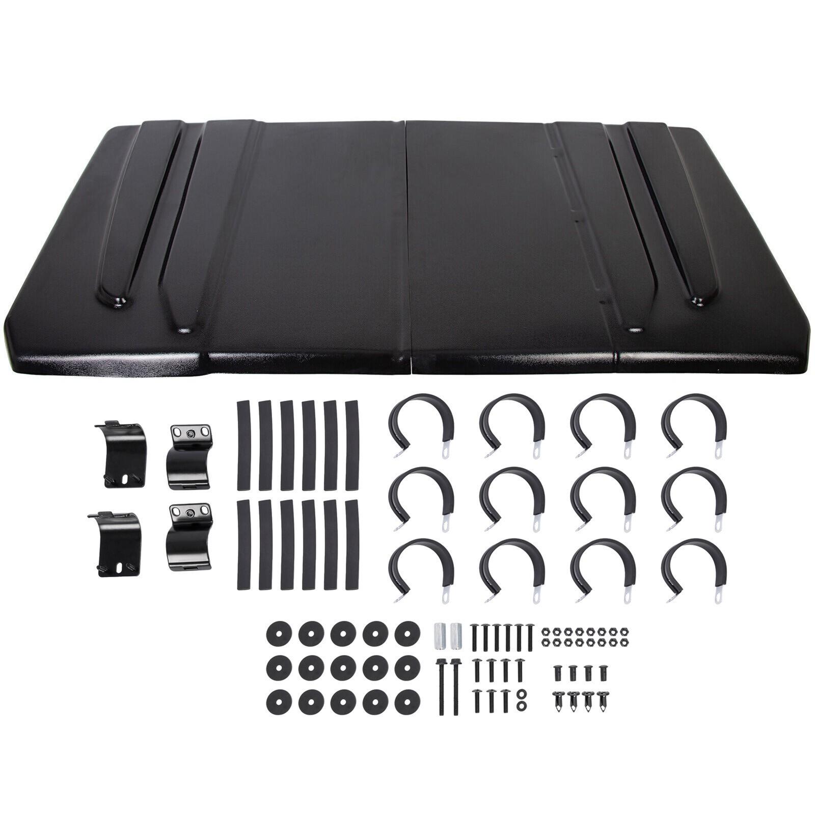 For John Deere Gator 625 825i UTV Hard Top Roof Polyethylene Black