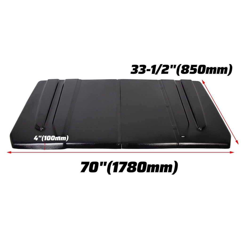 For John Deere Gator 625 825i UTV Hard Top Roof Polyethylene Black