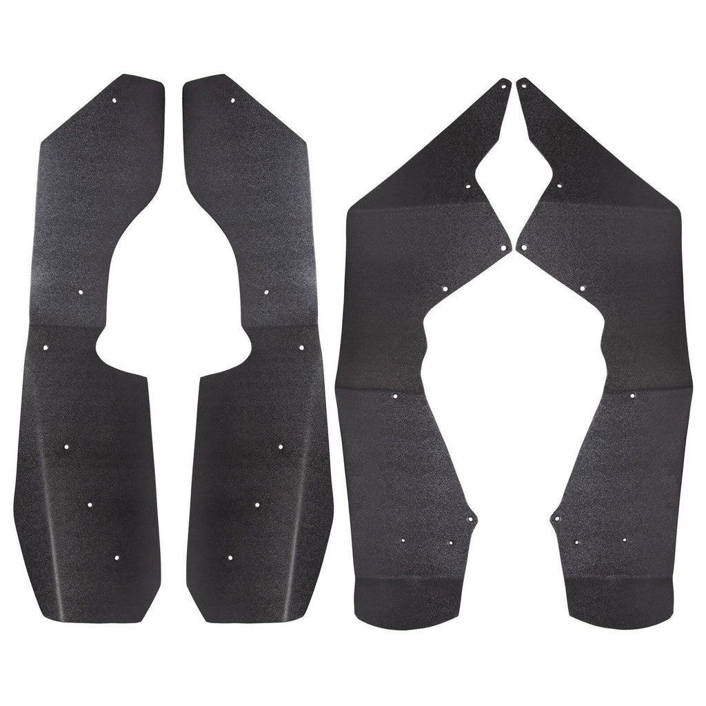 (4) Fender Flares Extensions For 2009-2014 Polaris RZR S 800 Textured