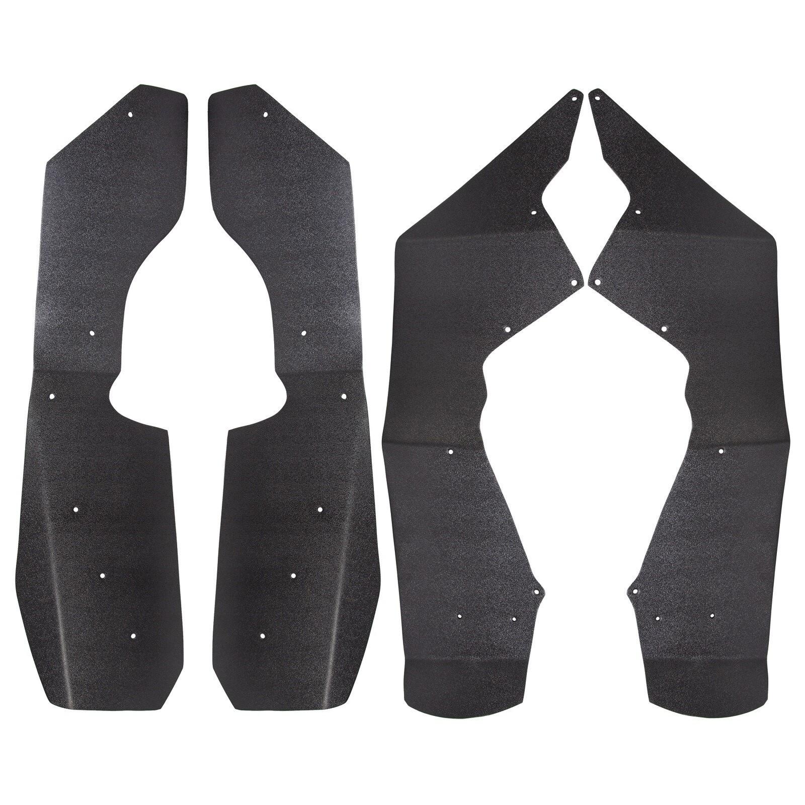 (4) Fender Flares Extensions For 2009-2014 Polaris RZR S 800 Textured