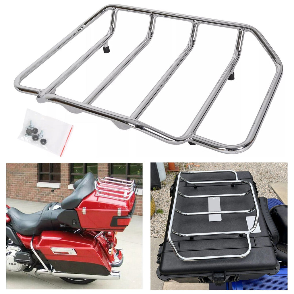 Motorcycle Luggage Trunk Top Rack For Harley Touring Road Street Glide FLHR