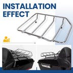 Motorcycle Luggage Trunk Top Rack For Harley Touring Road Street Glide FLHR
