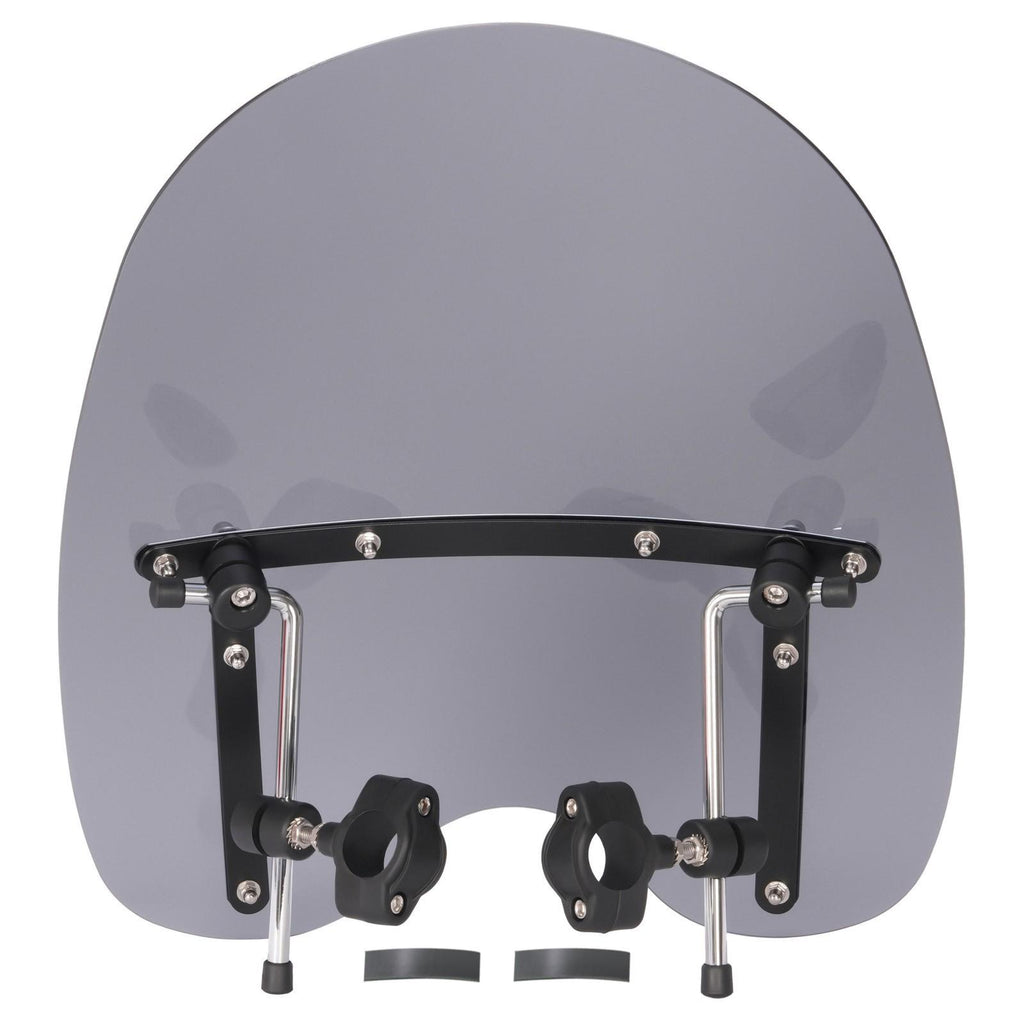 19"x17" Smoke Windshield Windscreen For Honda Harley Sportster Dyna Softail