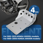 4mm Skid Plate For Honda XR600R 1989-2000 & XR650L 1992-2021 Aluminum