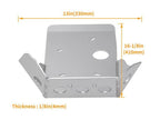 4mm Skid Plate For Honda XR600R 1989-2000 & XR650L 1992-2021 Aluminum