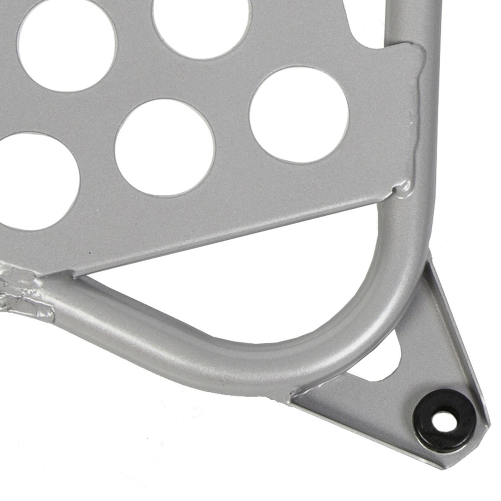 NEW Silver Heel Guards Footrest For Yamaha Banshee YFZ350 Left + Right Nerf Bars